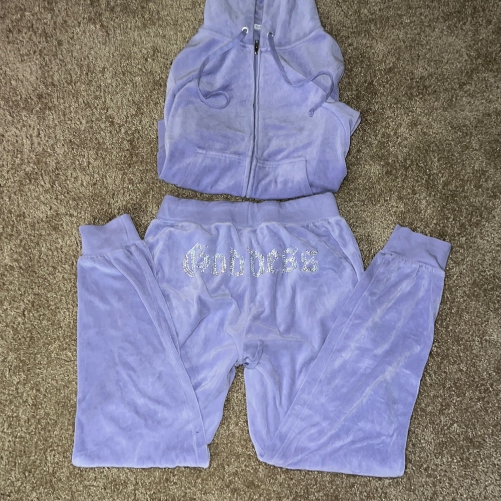 Velour jumpsuit